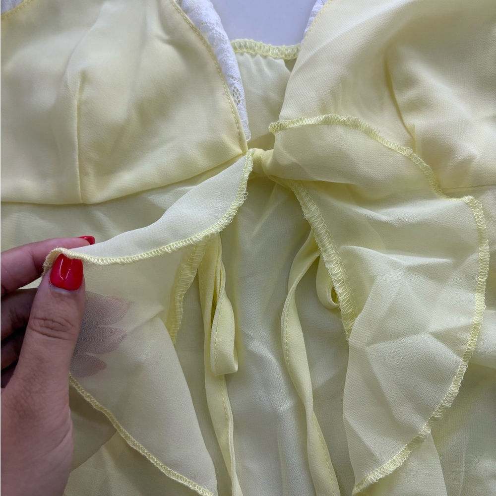 Never Worn Baby Yellow SHEIN Top - Picture 4 of 6